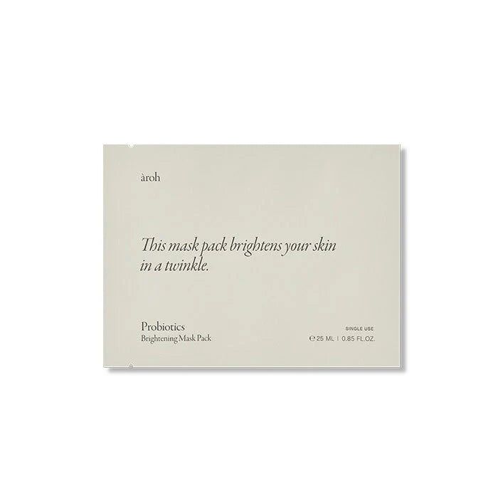 Aroh Probiotics Brightening Sheet Mask 25ml x 10ea
