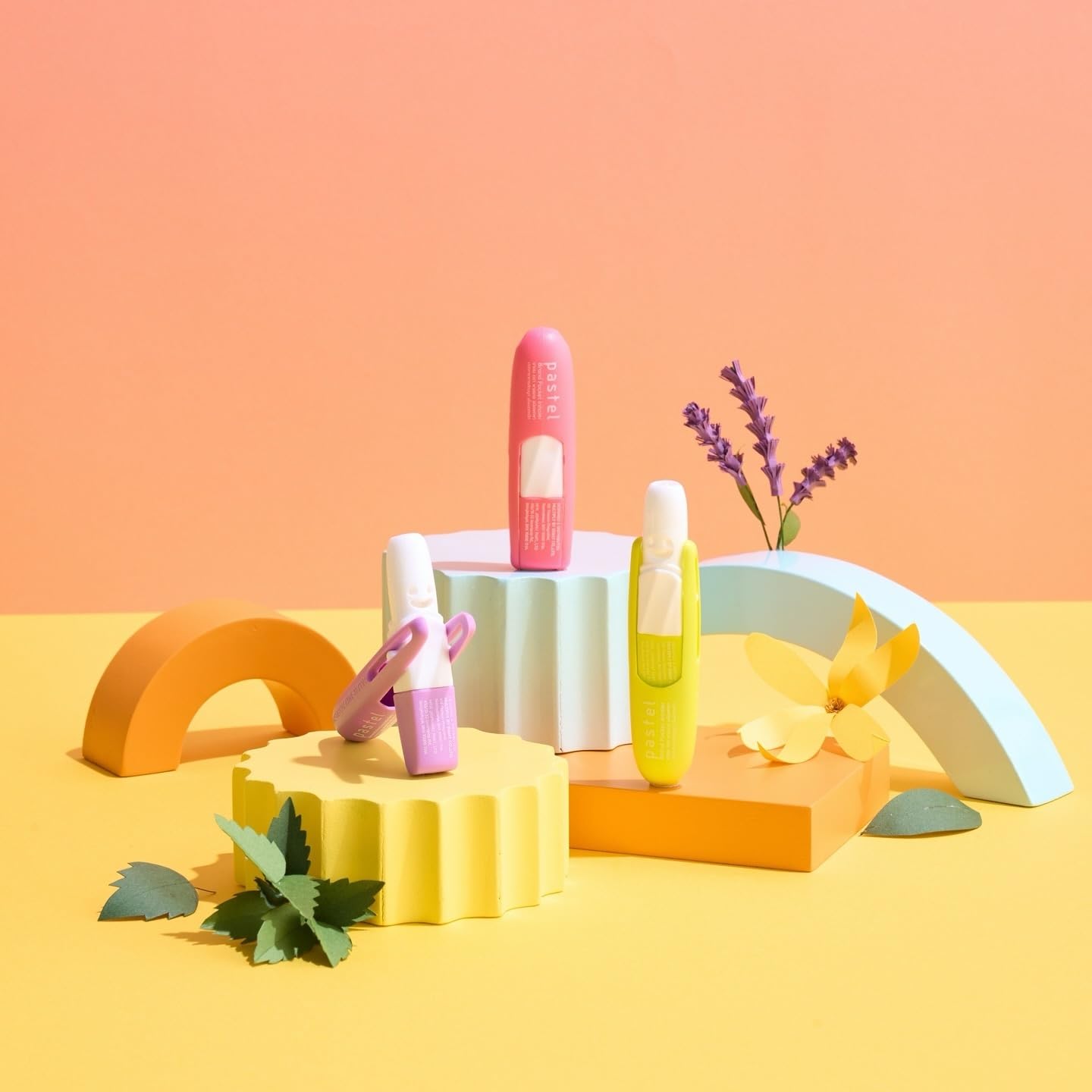 Pastel Pocket Inhaler for Aromatherapy Relief of Nasal Congestion (Free lanyard) 1ea