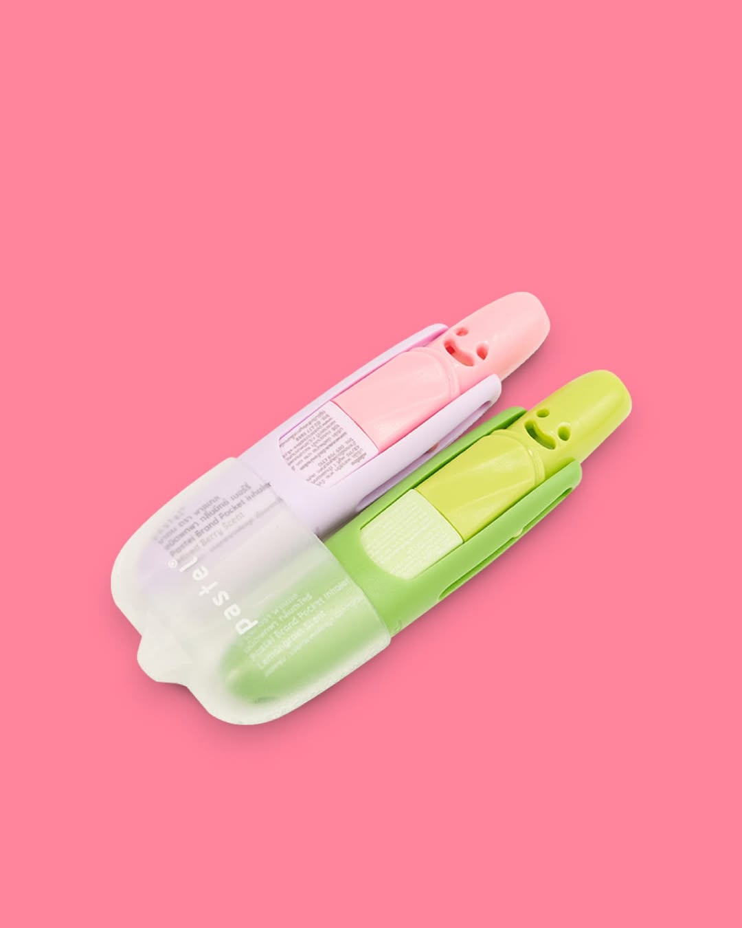 Pastel Pocket Inhaler for Aromatherapy Relief of Nasal Congestion (Free lanyard) 1ea