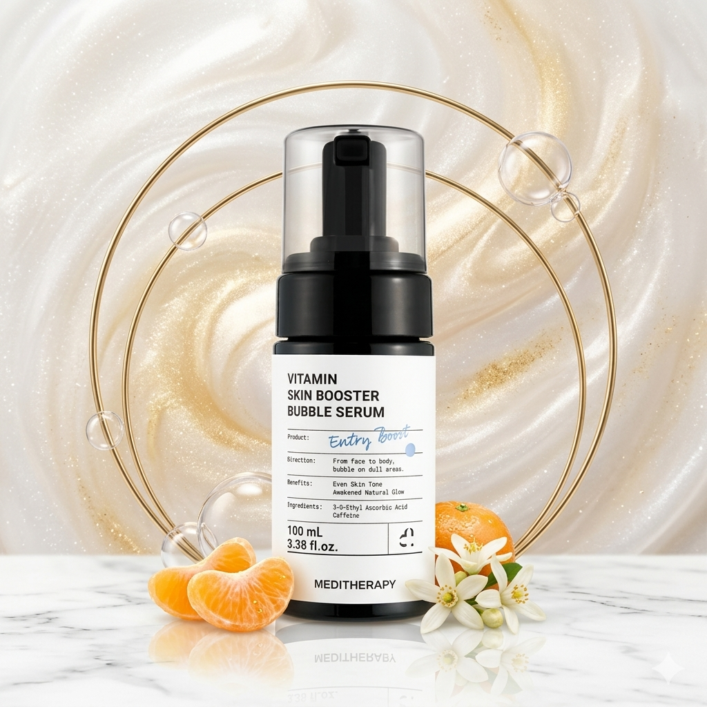 STHK.Beauty | MEDITHERAPY Vitamin Skin Booster Bubble Serum 100ml - Glow &  Radiance Boost  sthkbeauty