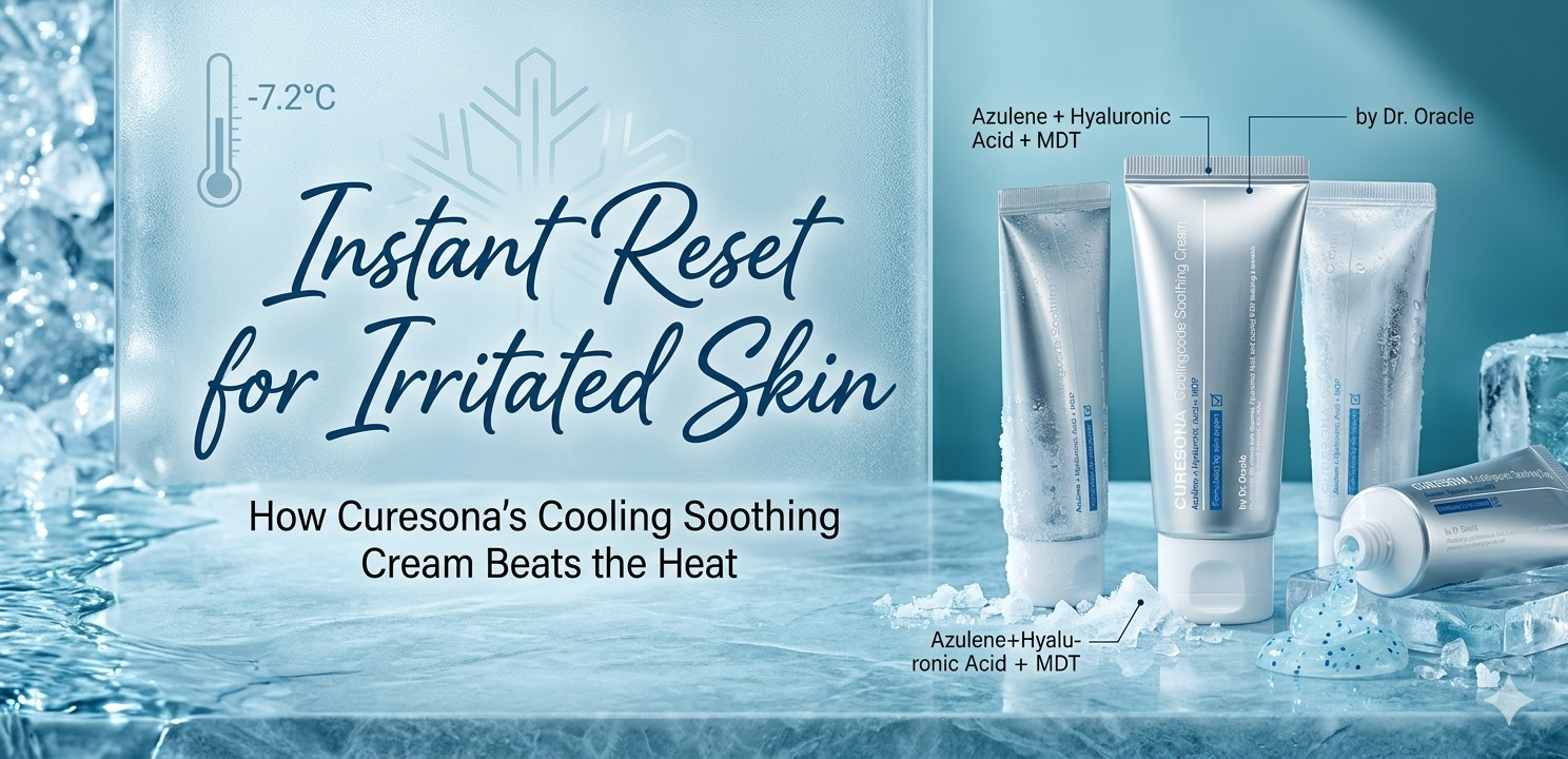 Beat the Heat: How Curesona’s -7.2°C Cooling Soothing Cream Instantly Resets Irritated Skin