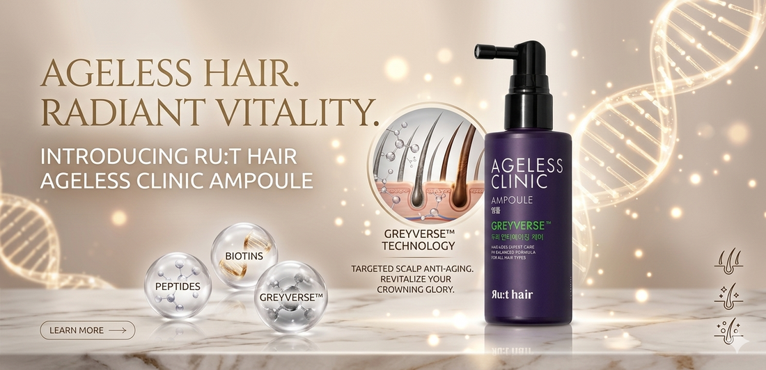 Gray Hair Reversal Is Possible: Why Ru:t Hair AgeLess Clinic Ampoule Is a Game-Changer