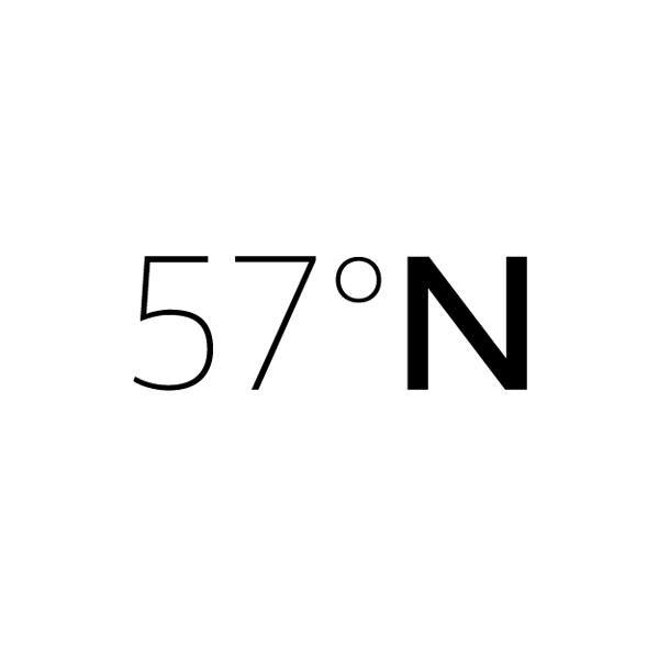57°N