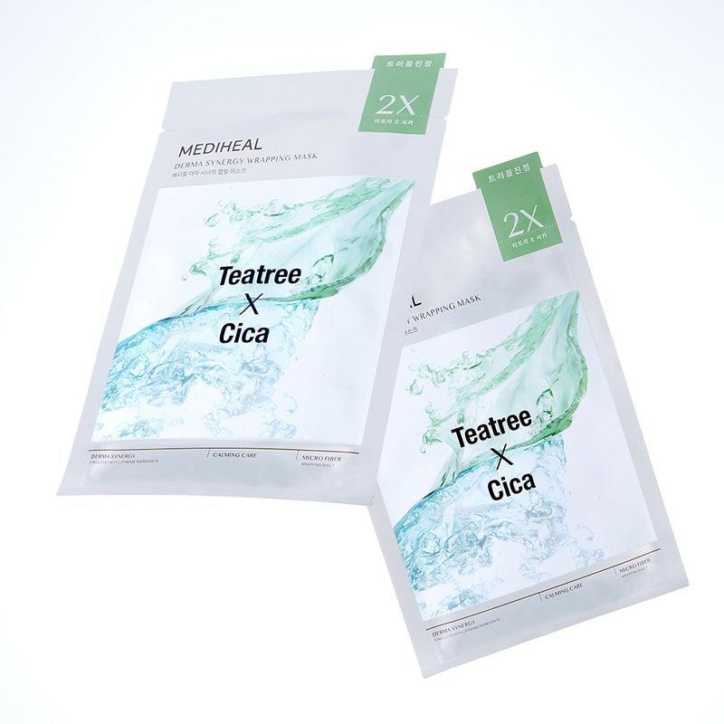 Mediheal 韓國 茶樹x積雪草雙效舒緩修護面膜 4片