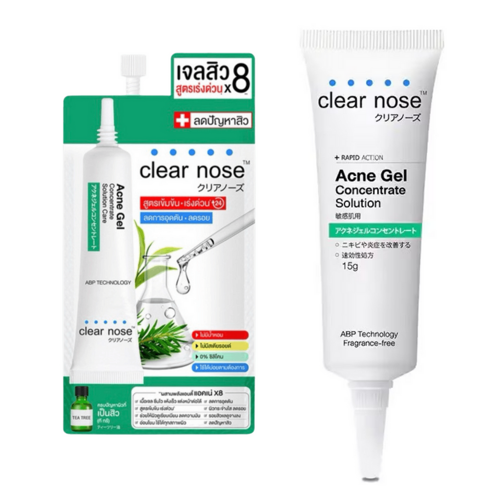 CLEAR NOSE Tea Tree Alcohol-Free Acne Gel Concentrate Solution 4g/15g