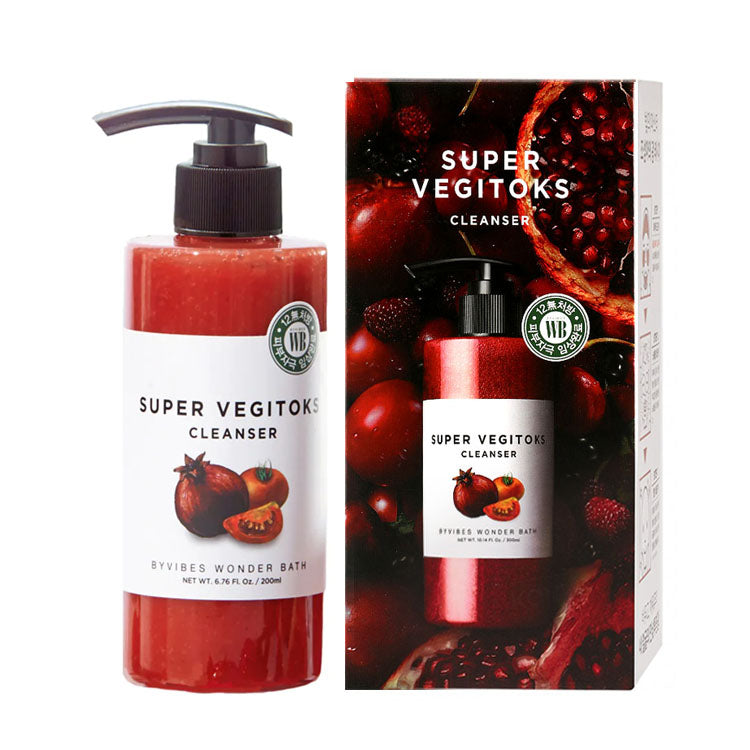 Wonder Bath Super Vegitoks Tomato Foam Deep Cleanser 300ml