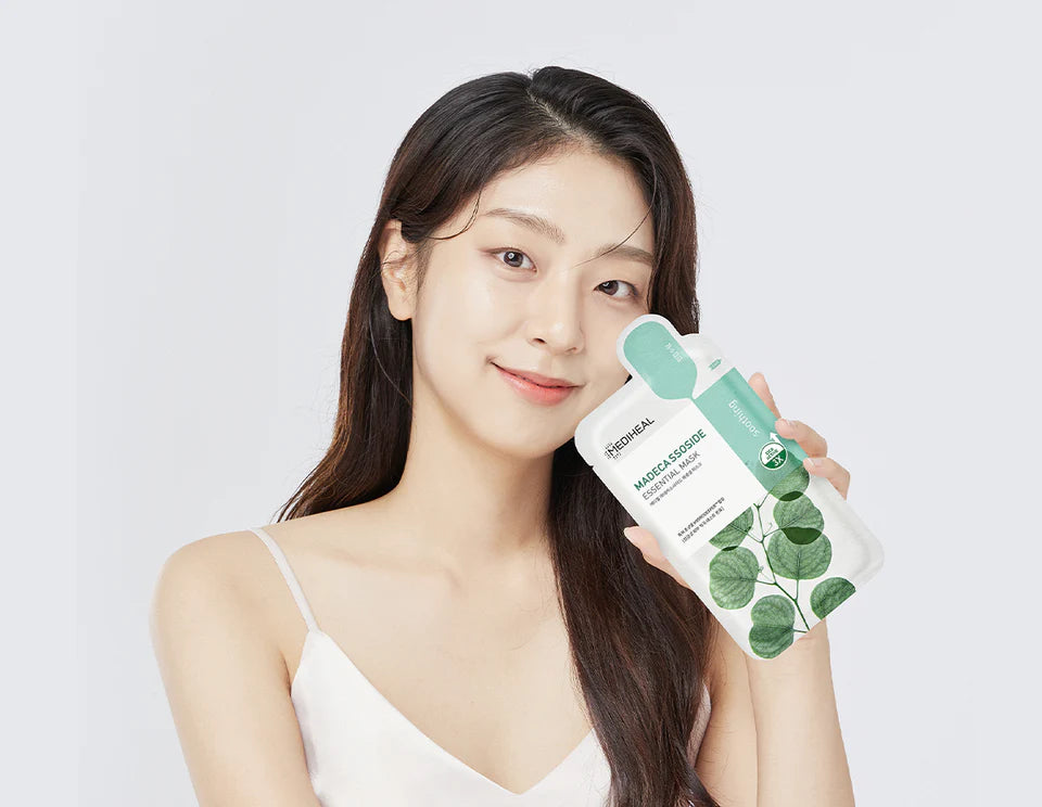 Mediheal 韓國 積雪草修護蠶絲面膜 (改善肌膚色素沉澱、泛紅及瑕疵問題) 10片