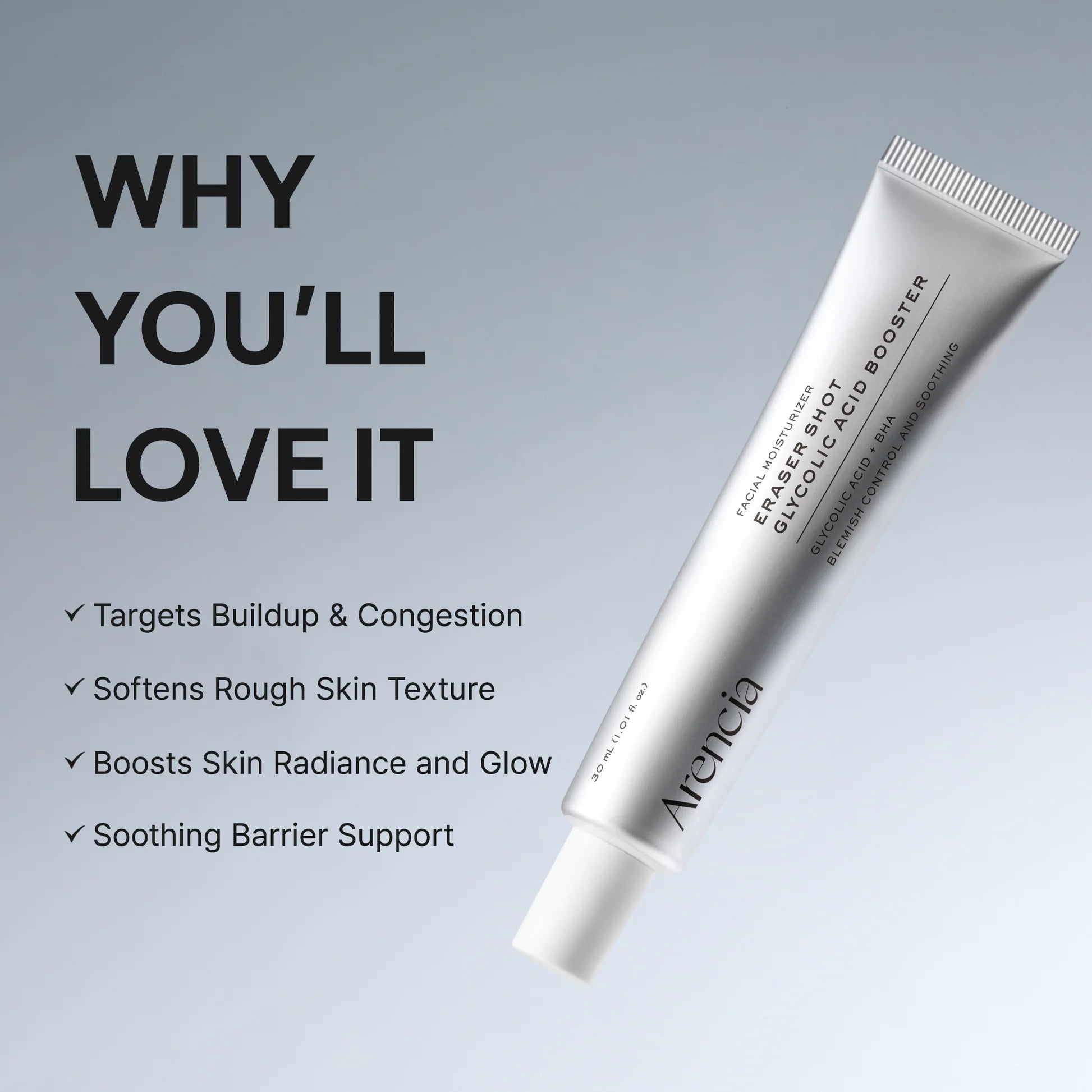 Arencia AHA & BHA Eraser Shot Booster (Blemish Control And Soothing) 30ml