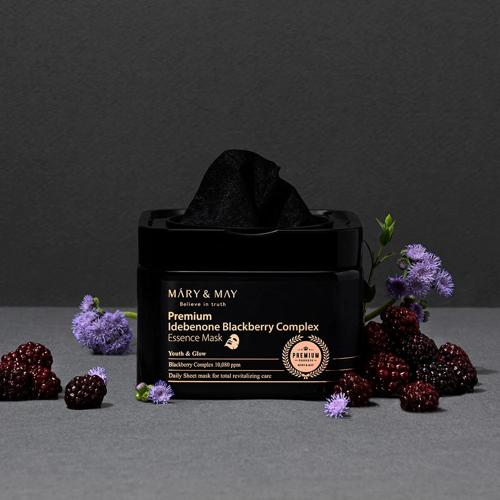 MARY & MAY 韓國 純素藍莓複合物精華液面膜 20片/250g