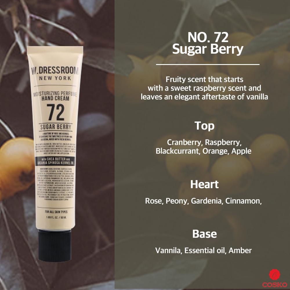 W.DRESSROOM 保濕香水護手霜 (No.72 糖漿莓果) 50ml
