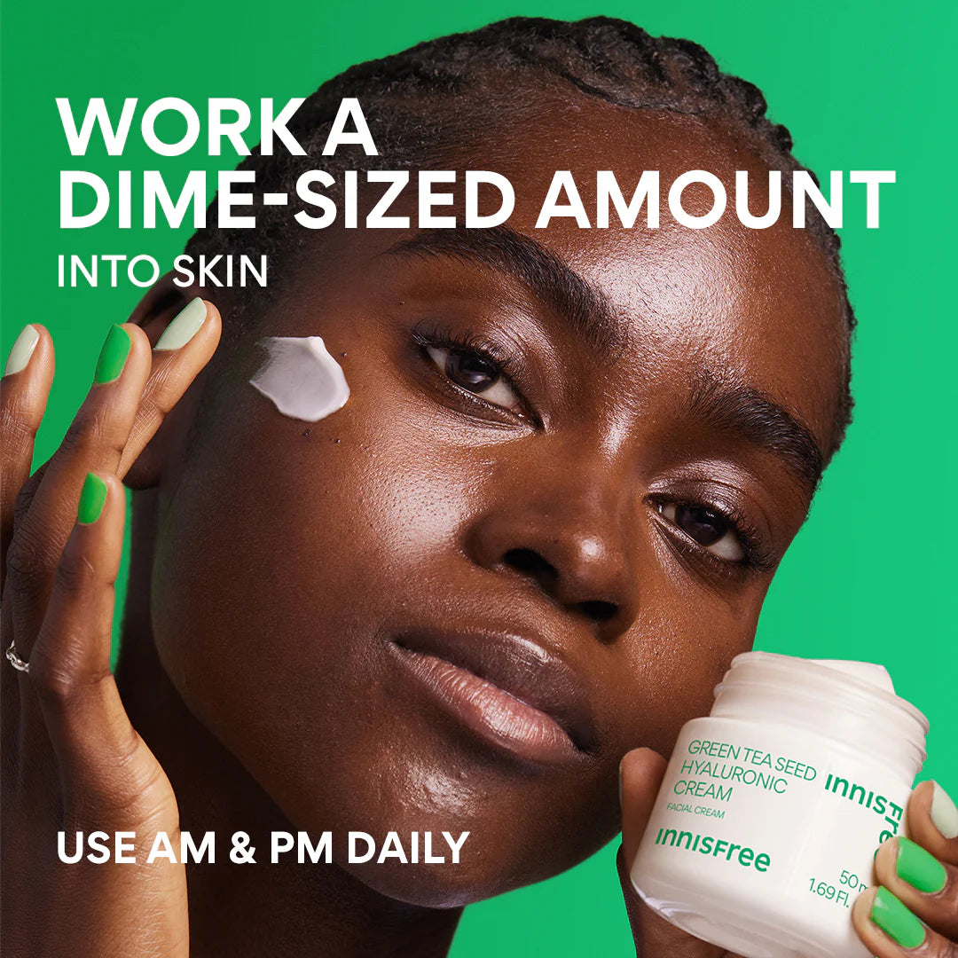 INNISFREE 韓國 綠茶籽透明質酸水光面霜 50ml