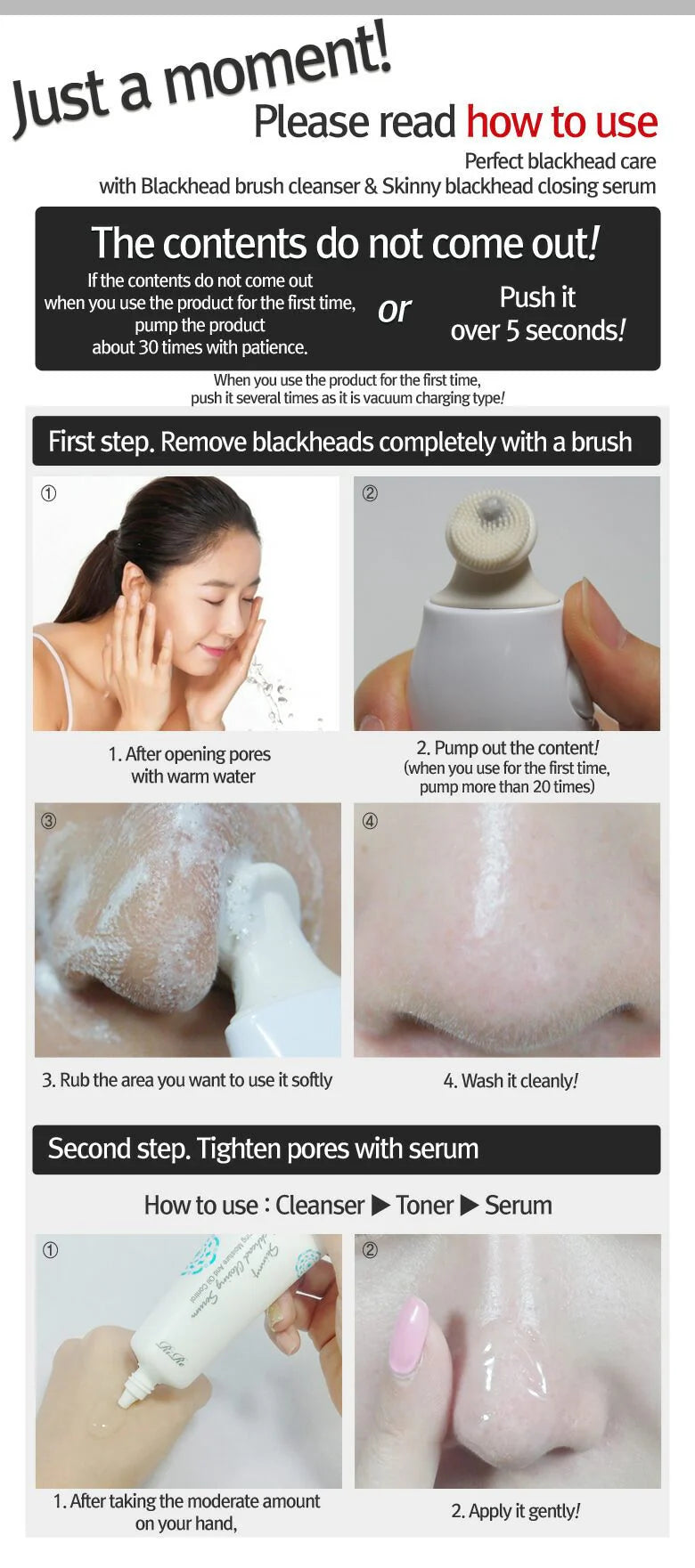 RIRE Style Blackhead Brush Cleanser (With Built-In Silicone Massager) 20ml