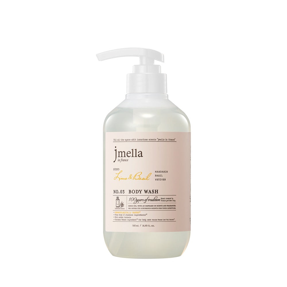 Jmella In France Perfume Body Wash (No.3 Lime & Basil) 500ml