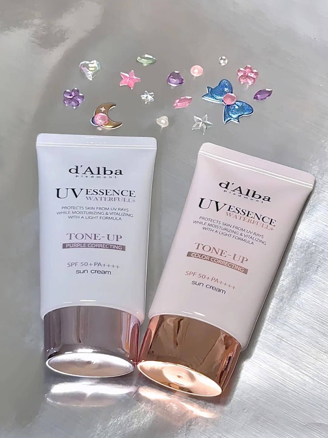 D'Alba UV Essence Waterfull Tone-up Sun Cream (PINK) 50ml