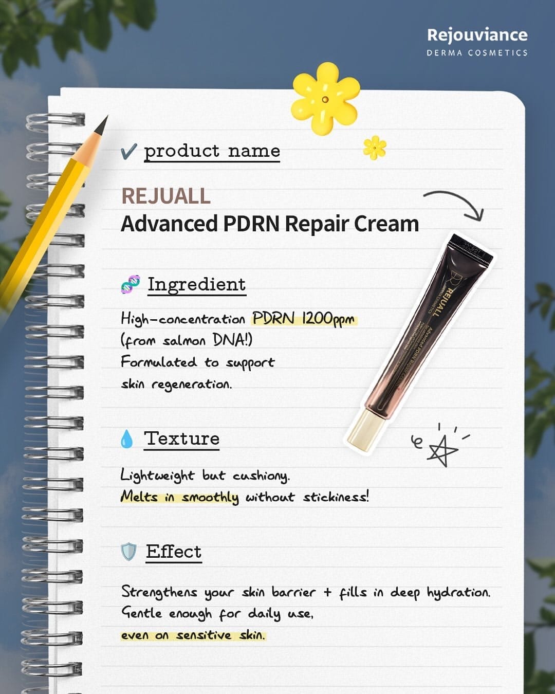 REJUALL Advanced PDRN Repair Cream 20g