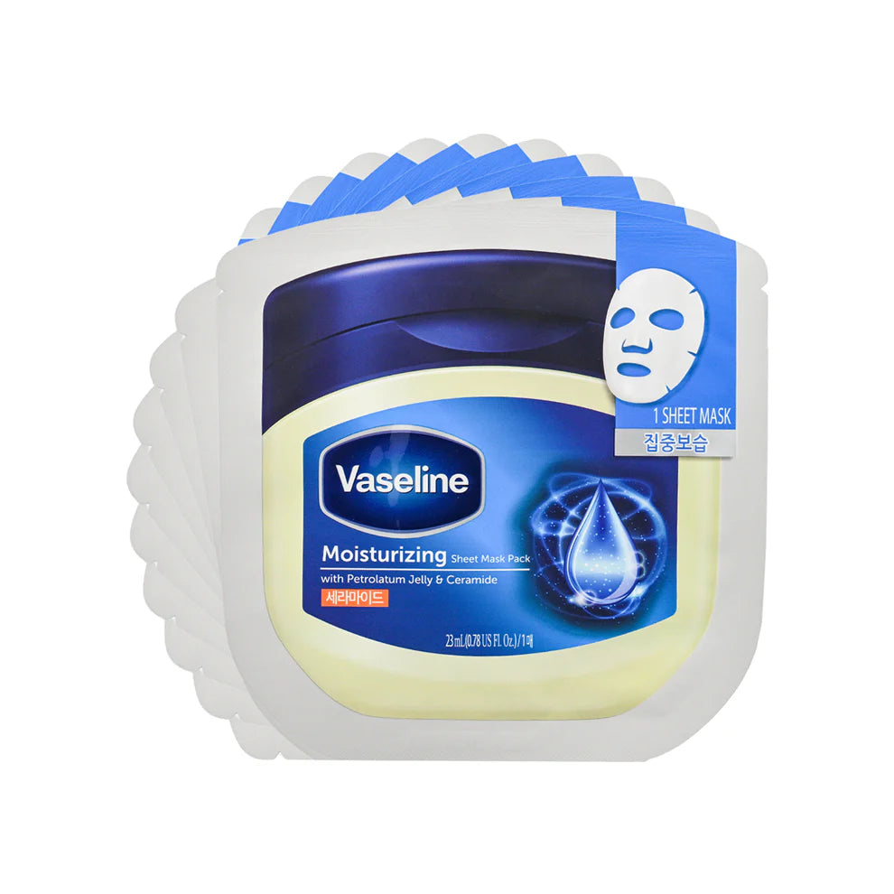 Vaseline Moisturizing Sheet Mask Pack 10ea