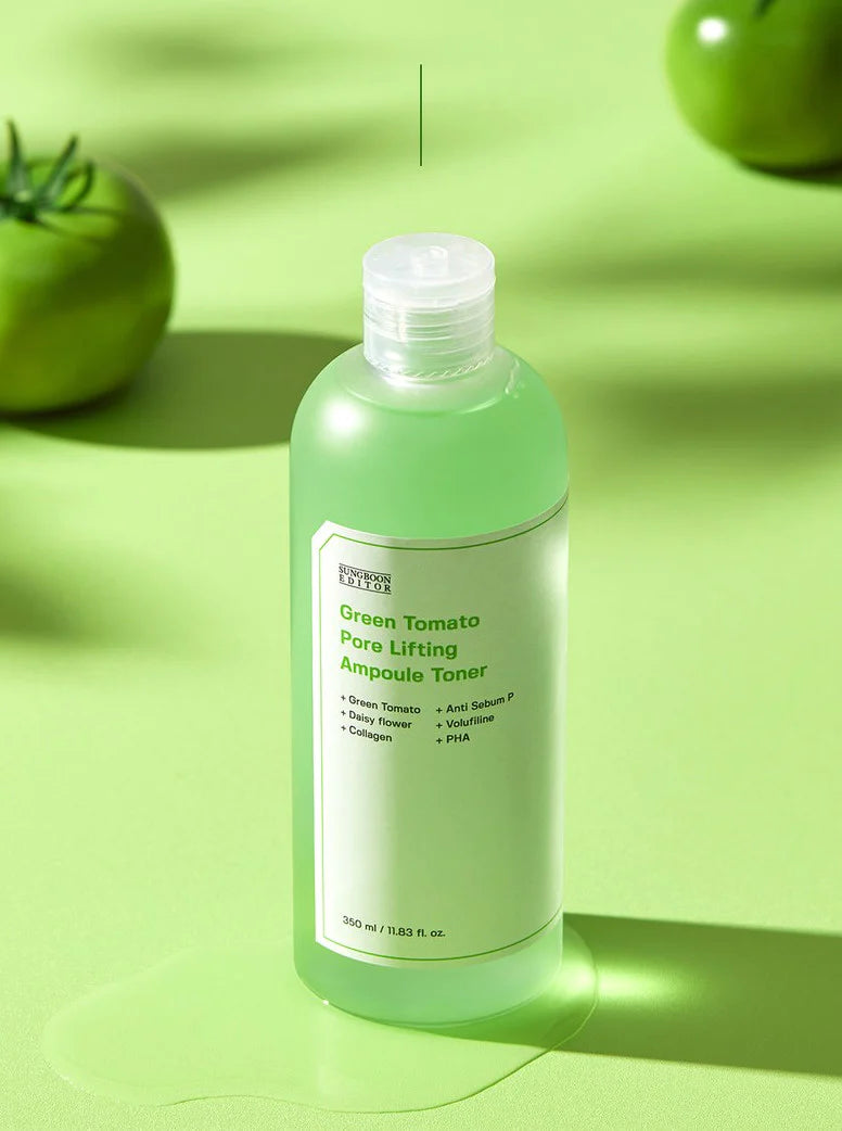 Sungboon Editor Green Tomato Pore Lifting Ampoule Toner Special Set 350ml + 100ml