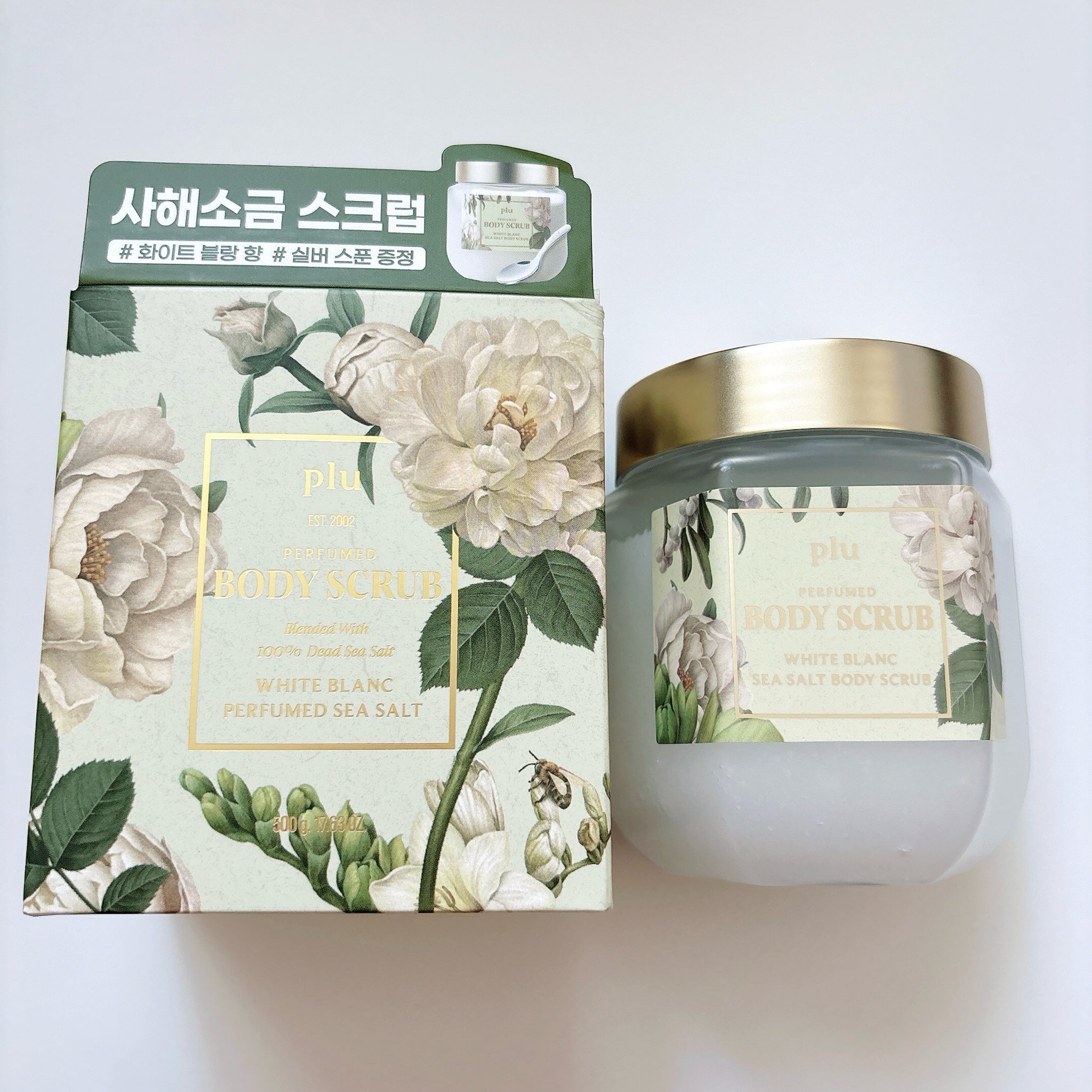 PLU Perfumed Sea Salt Body Scrub (White Blanc) 500g