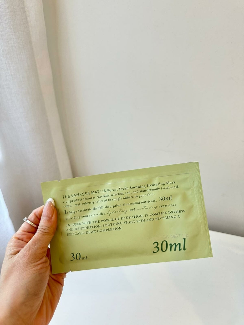 Vanessa Mattia Forest Fresh Ocean Soothing Hydrating Mask 30ml x 30ea