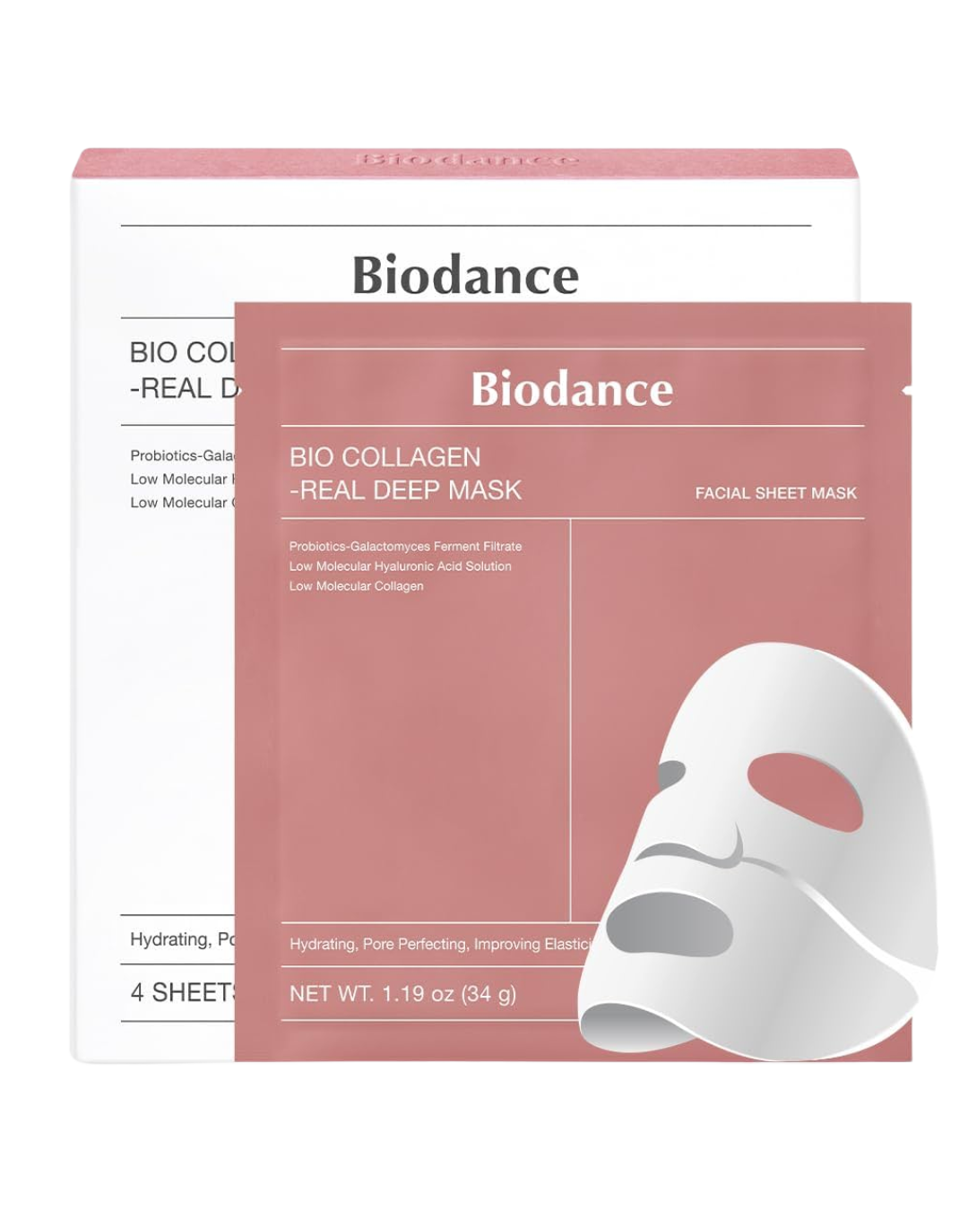 Biodance 韓國 生物膠原深層全方位面膜 34g x 4片