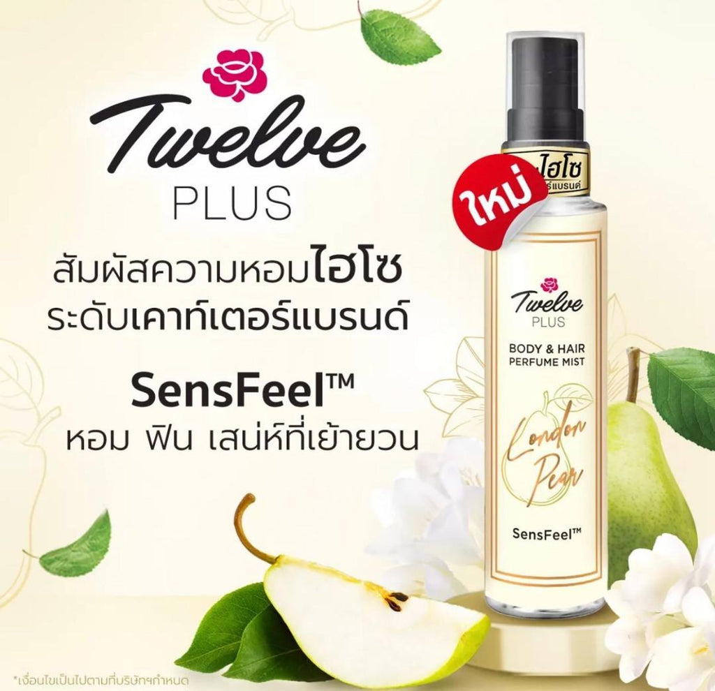 Twelve Plus London Pear Mist Body Hair Perfume 25ml