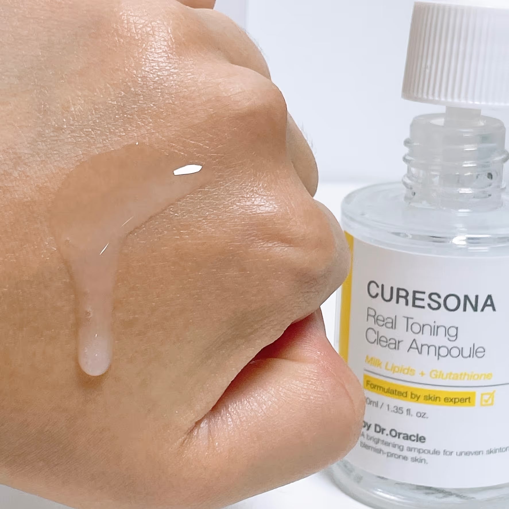CURESONA Milk Lipids & Glutathione Real Toning Clear Ampoule (Brightening) 40ml