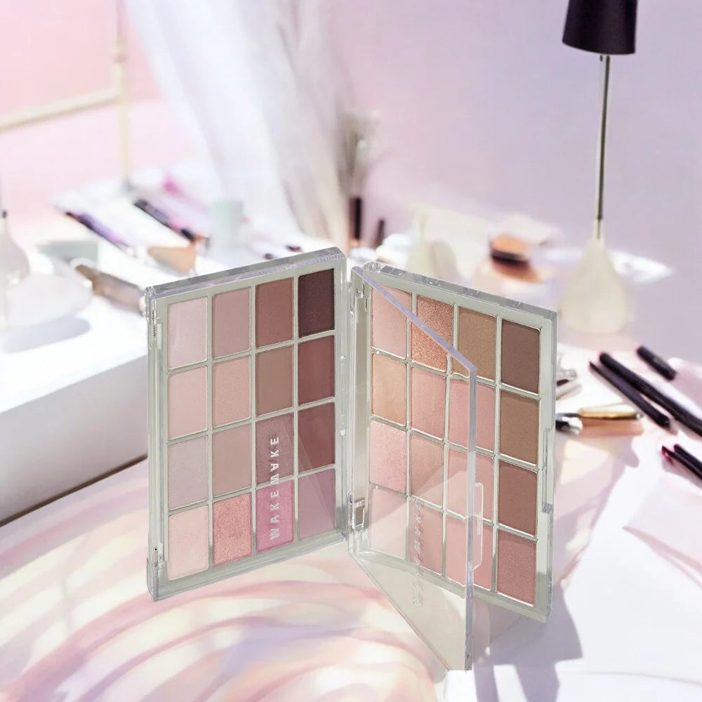 Wakemake Soft Blurring Eye Palette With 16 Colors (#03 Sunset Blurring) 14g