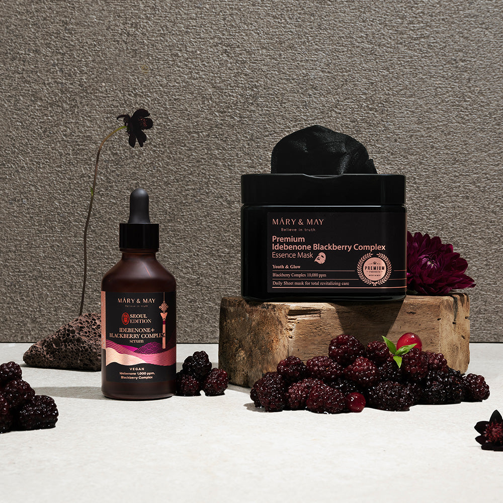 MARY & MAY 韓國 純素藍莓複合物精華液面膜 20片/250g