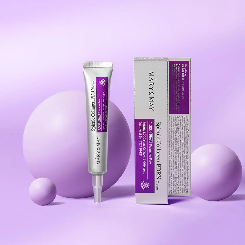 MARY & MAY 1,000 ppm Spicule Collagen PDRN Soothing Cream 15g