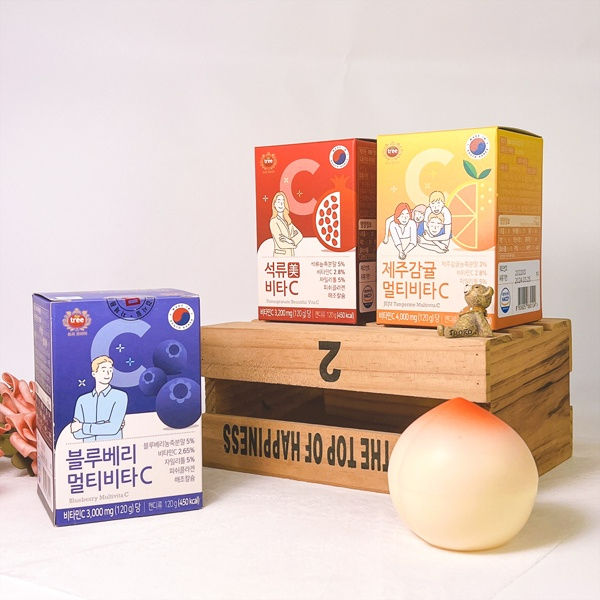 Treekorea 韓國 藍莓味維他命C咀嚼片 80粒