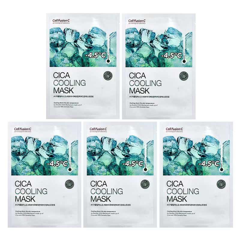 Cell Fusion C Cica Soothing Ice-Cool Moisturizing Mask 27ml x 5ea