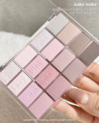 Wakemake Soft Blurring Eye Palette With 16 Colors (#04 Lavender Blurring) 14g