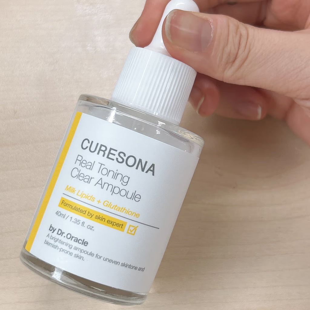 CURESONA Milk Lipids & Glutathione Real Toning Clear Ampoule (Brightening) 40ml