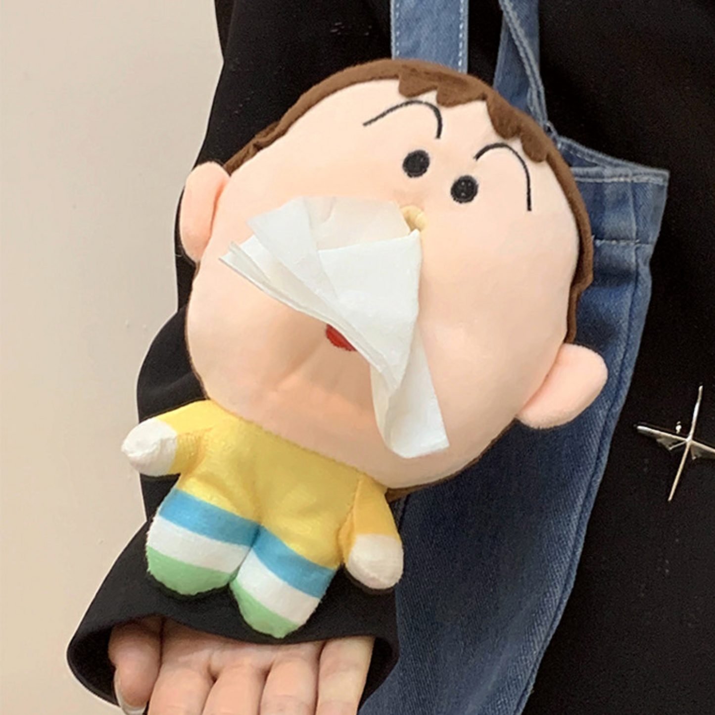 Crayon Shin Chan Runny Nose Ah-Dumb's Pendant (Size: 18x1.5cm) 1ea