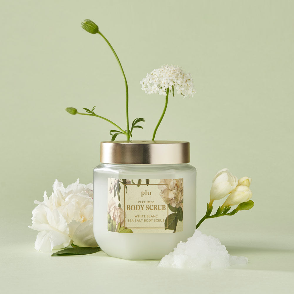 PLU Perfumed Sea Salt Body Scrub (White Blanc) 500g