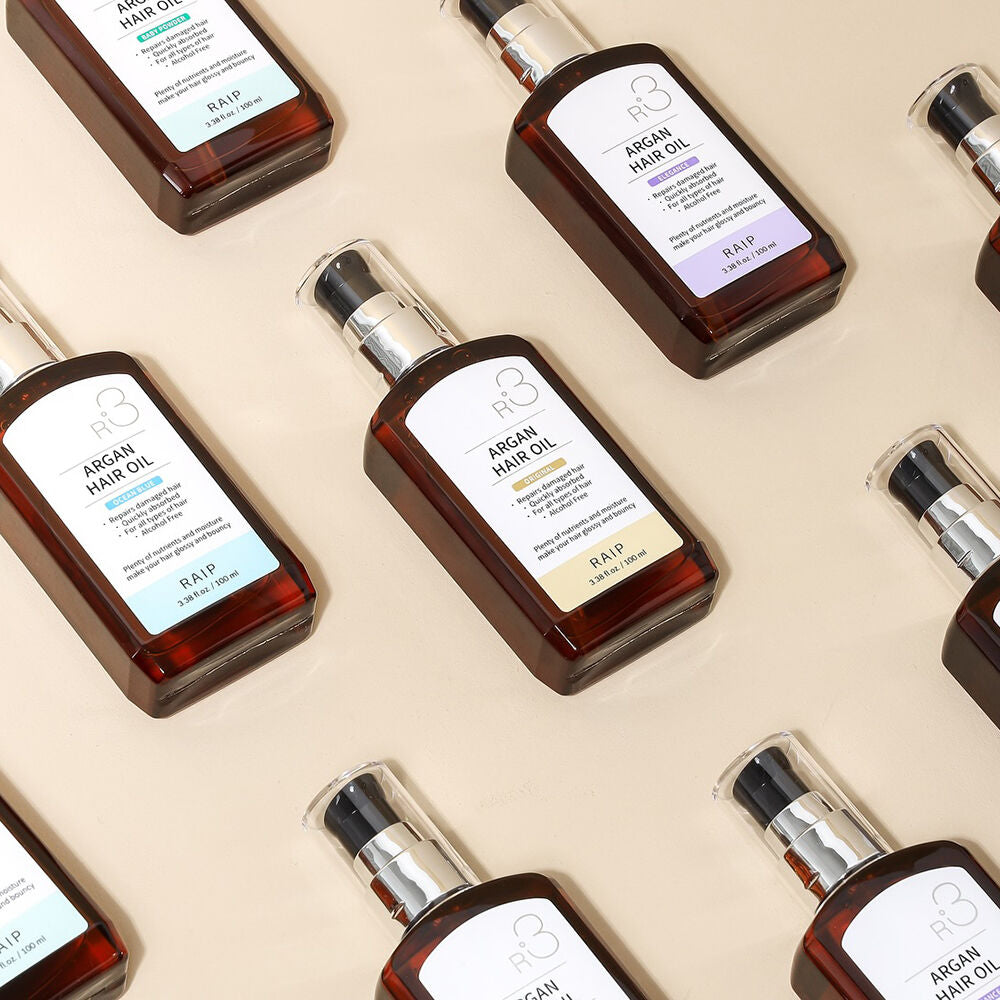 RAIP 韓國 R3 摩洛哥堅果髮尾油 (浪漫爽身粉香味) 100ml