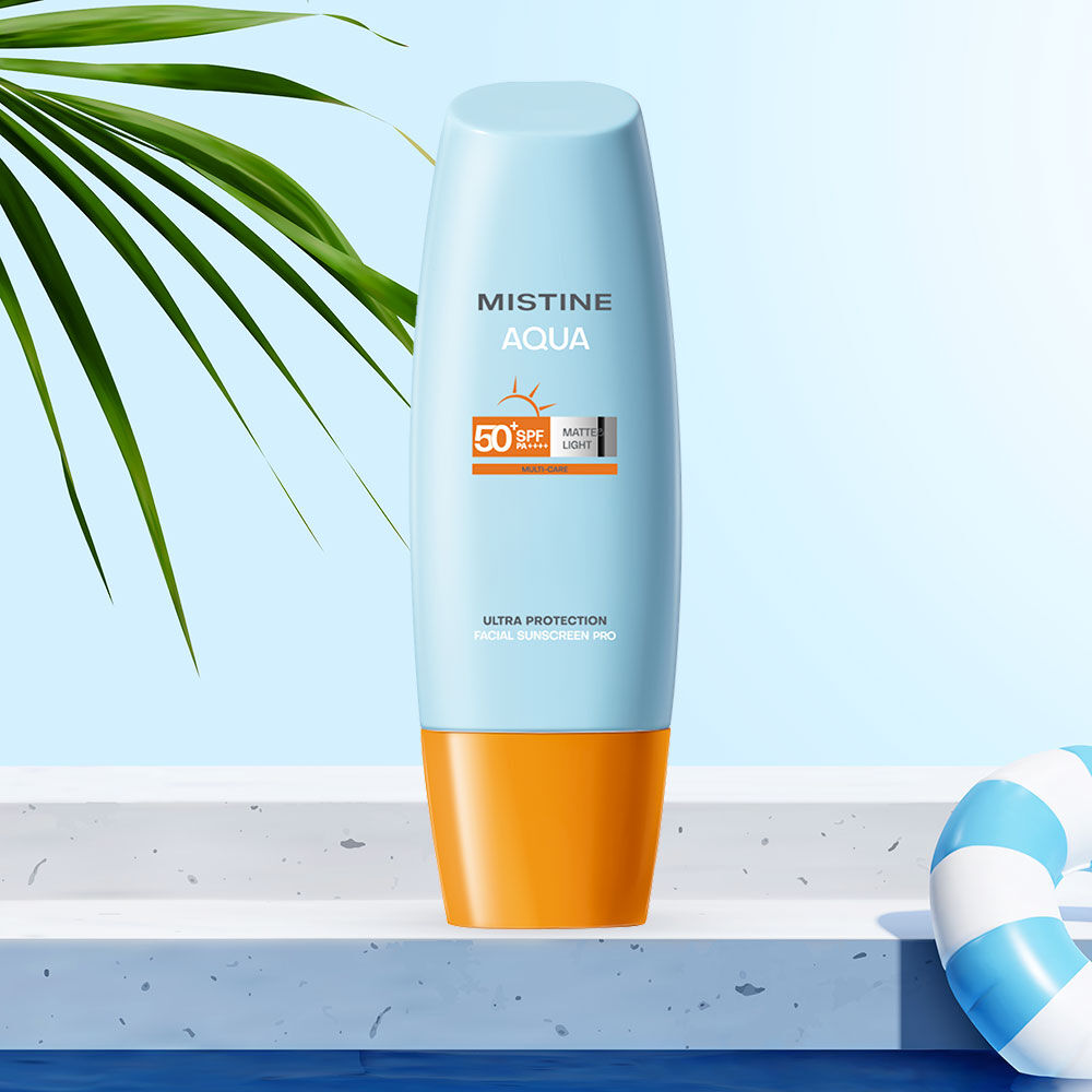 Mistine Aqua Base Ultra Protection Matte & Light Facial Sunscreen Pro (Thailand Version) SPF50 PA ++++ 60g