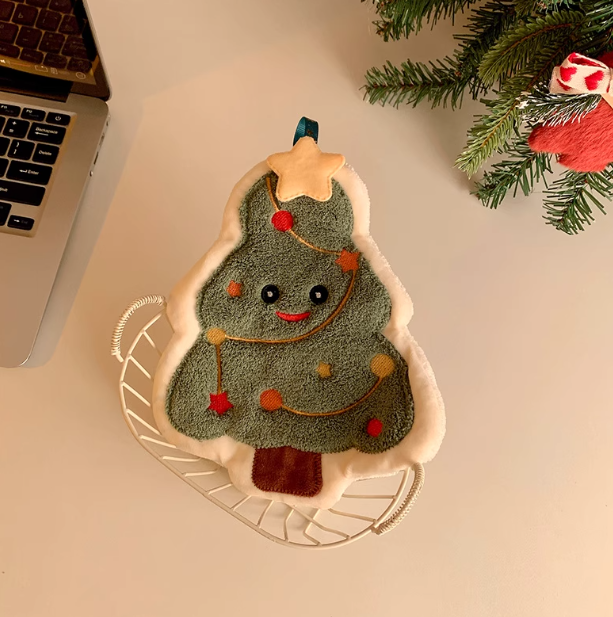 Christmas Quick-Dry Christmas Hand Towel 1ea