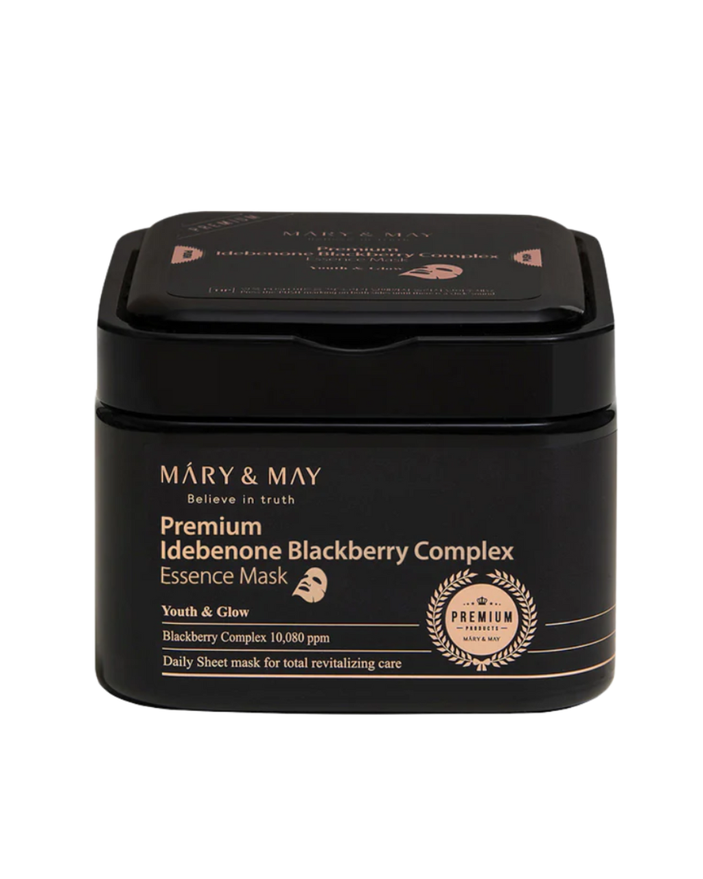 MARY & MAY 韓國 純素藍莓複合物精華液面膜 20片/250g