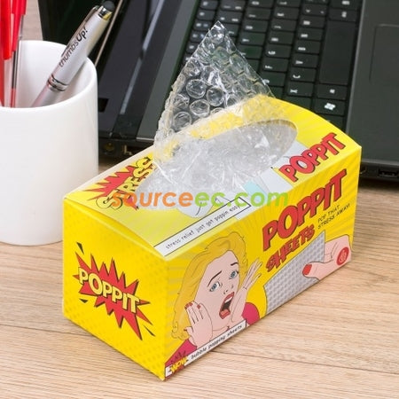 Poppit Bubble Popping Sheets Stress Reliever 1 box