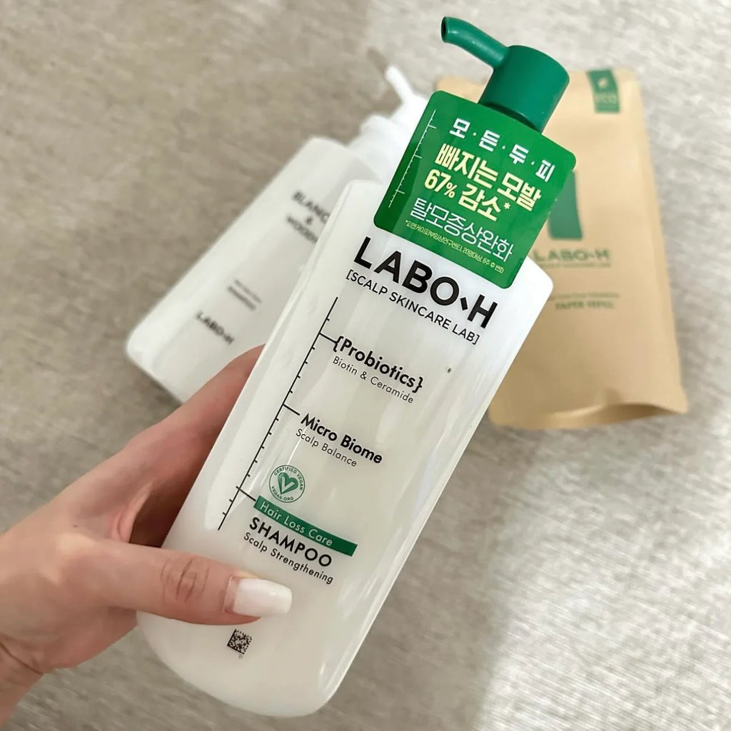 LABO-H 韓國 頭皮強化防脫發益生菌洗髮水 333ml+ 50ml