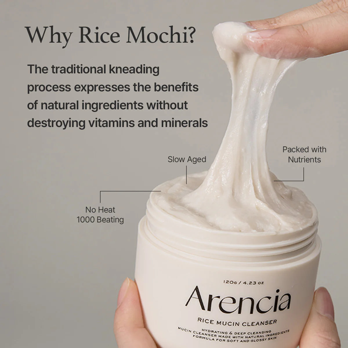Arencia Rice Mucin Moisturizing Cleanser 120g