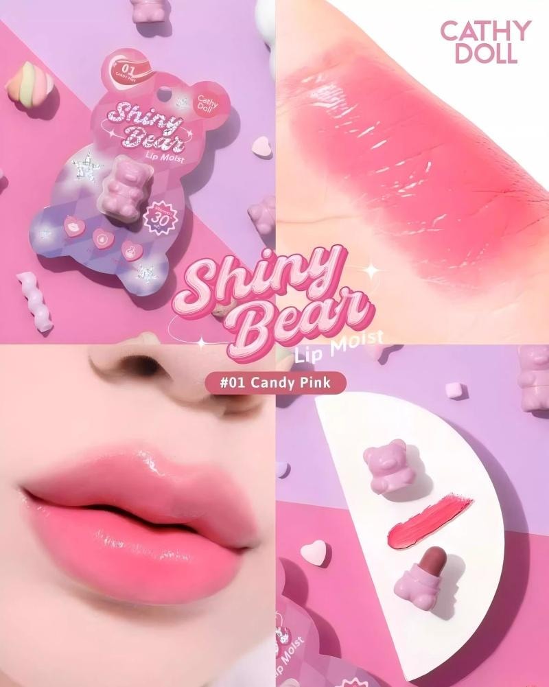 Cathy Doll Shiny Bear Lip Moist (#01 Candy Pink) 1.1g
