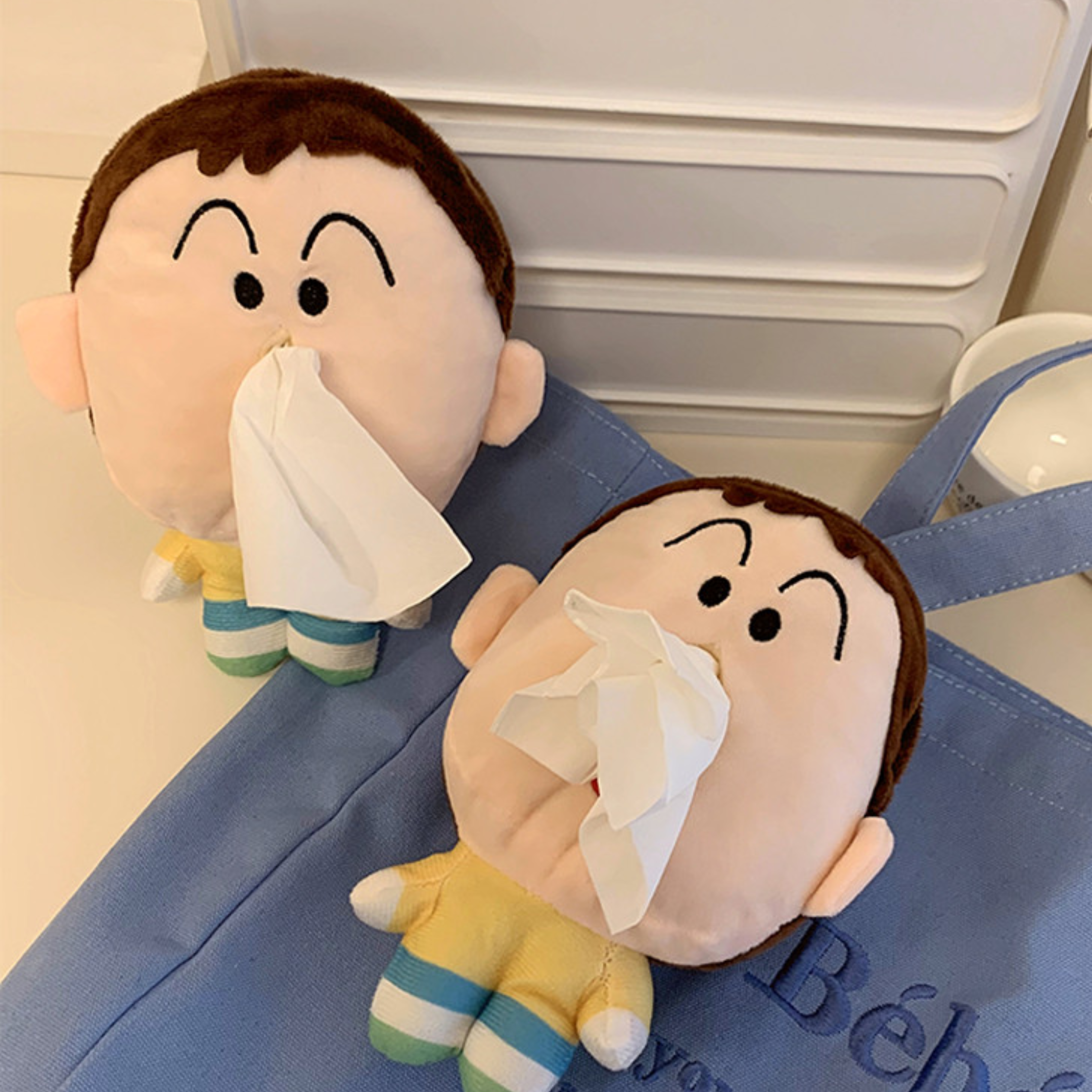 蠟筆小新阿呆流鼻水迷你紙巾盒 (尺寸: 18x1.5cm) 1個