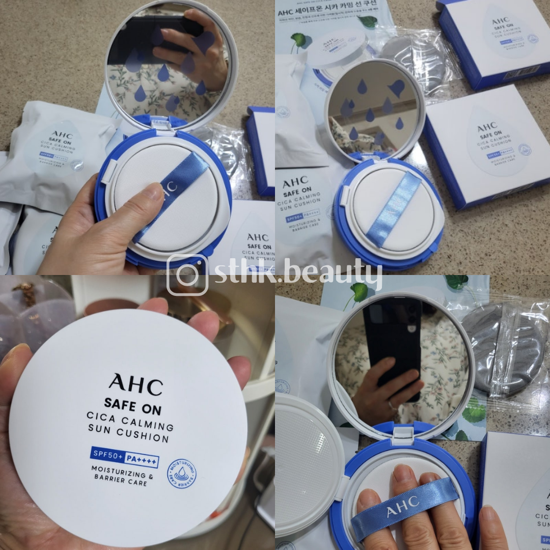 AHC Safe On CICA Calming Sun Cushion SPF 50+ PA++++ 25g