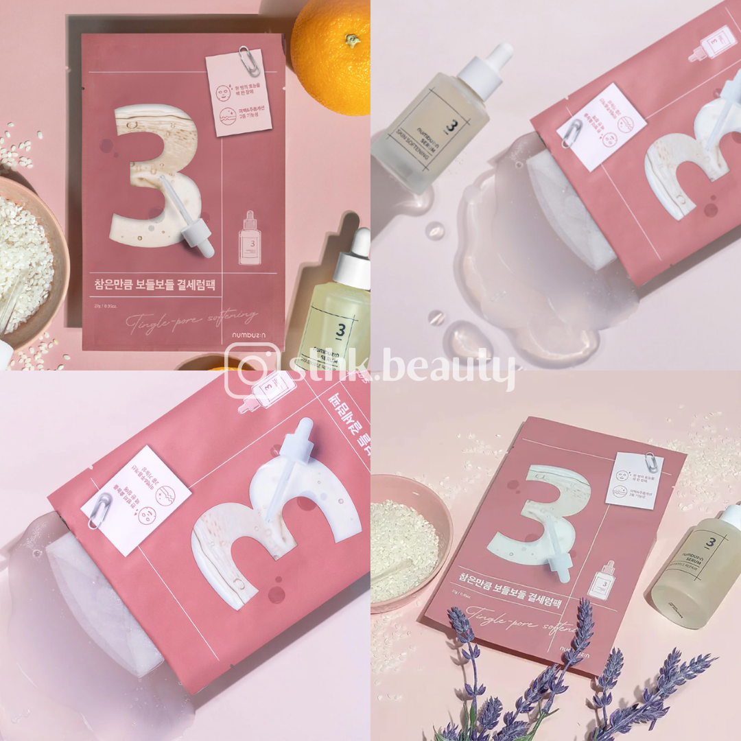 Numbuzin No.3 Tingle-Pore Softening Sheet Mask 4ea