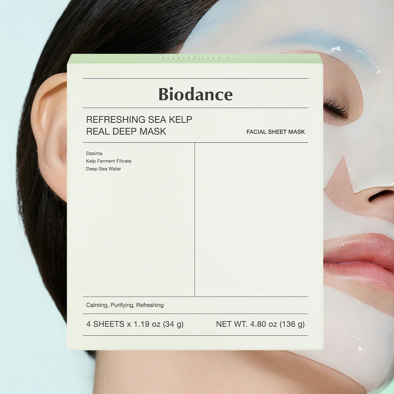Biodance Refreshing Sea Kelp Real Deep Mask 34g x 4ea