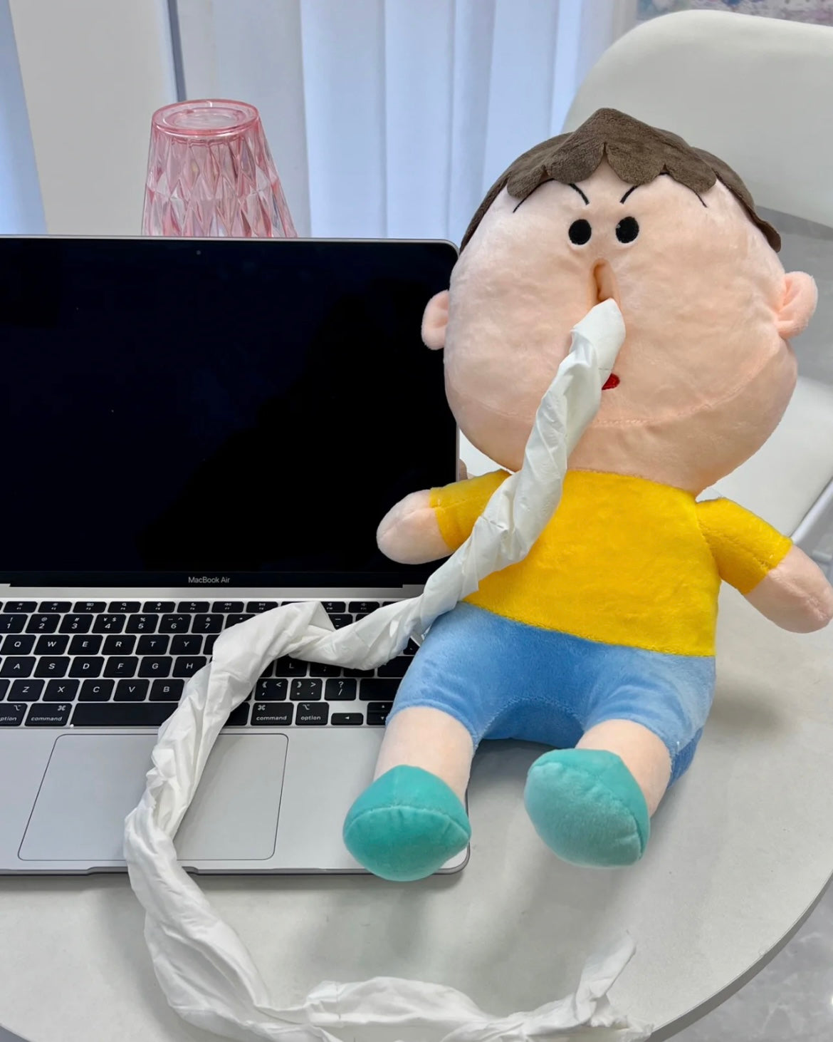 蠟筆小新阿呆紙巾盒 (尺寸: 6x26cm) 