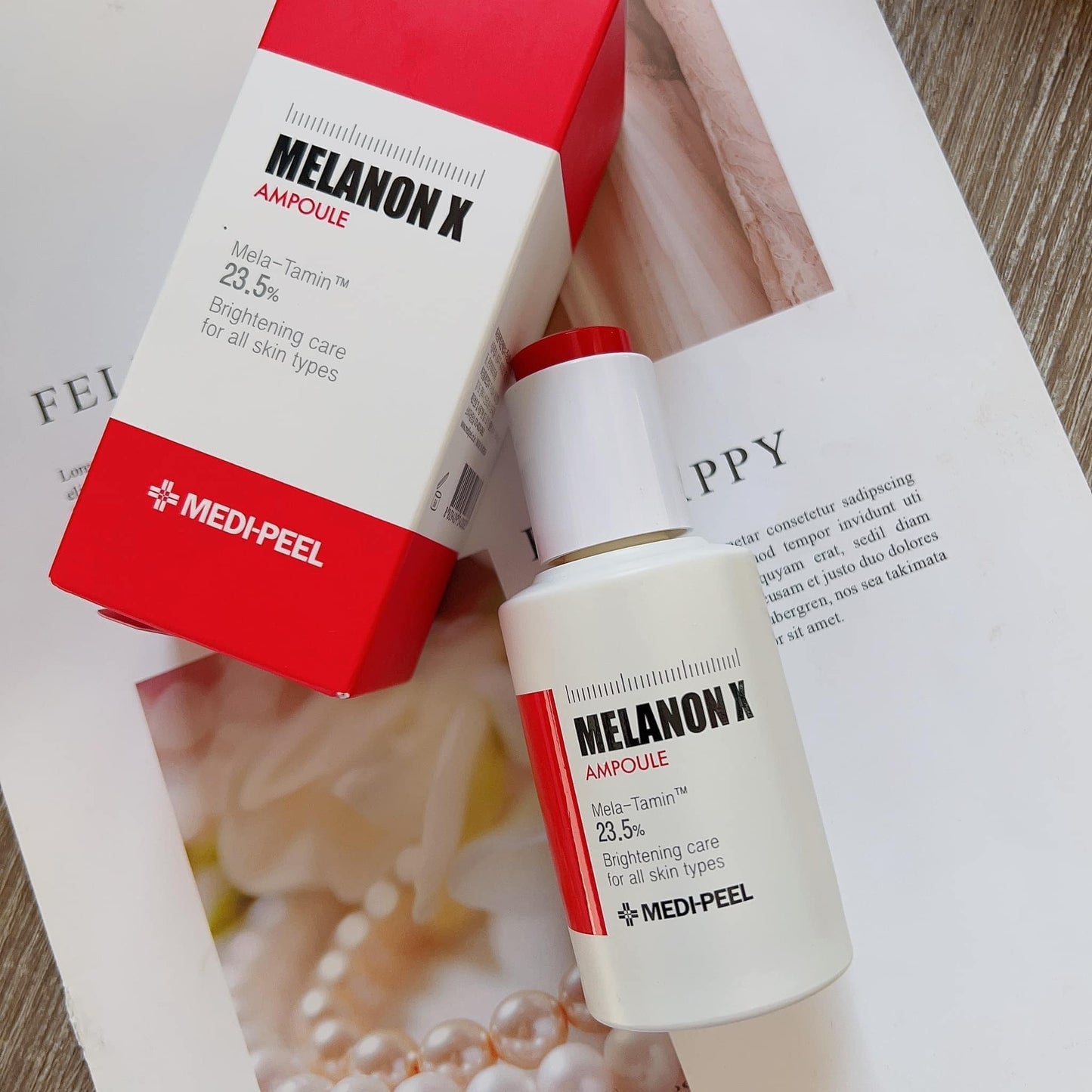 【套裝優惠】Medipeel MELANON X 美白淡斑7秒安瓶 50ml + Medipeel MELANON X 美白淡斑 視黃醇膠囊面霜 50g