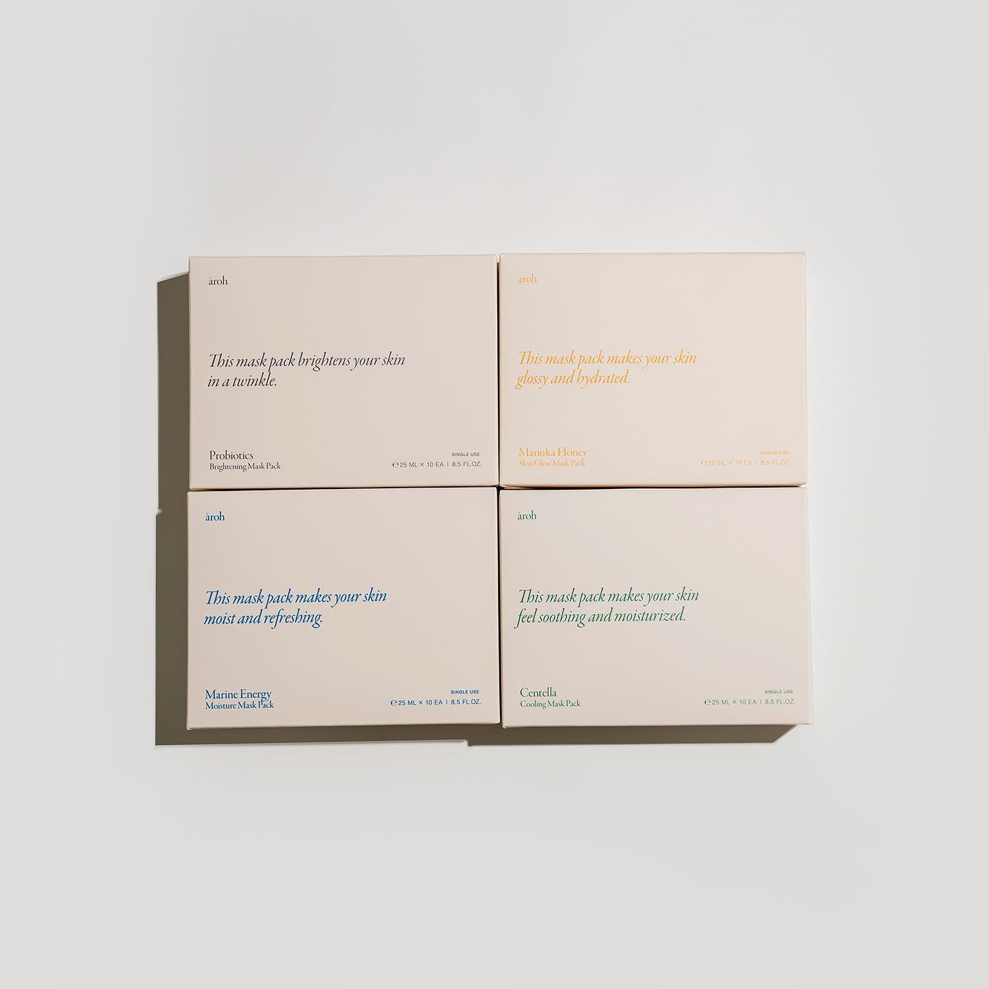 Aroh Centella Herb Cooling Mask Pack 25ml x 10ea